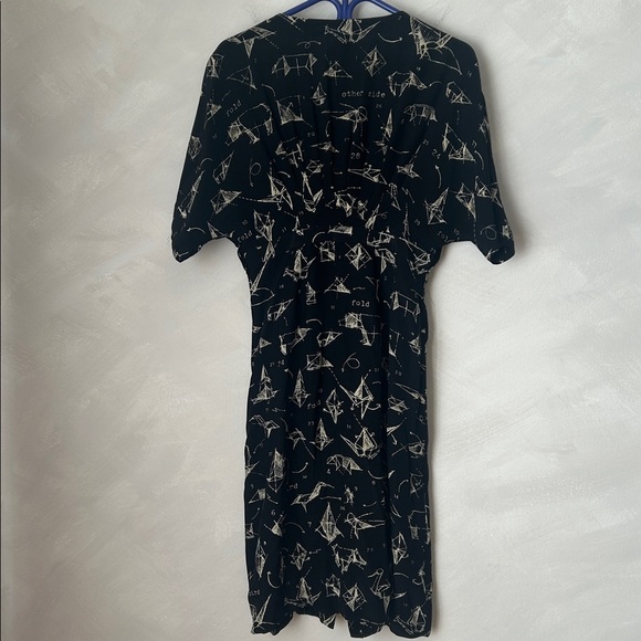 Anthropologie Moulinette Souers Many Folds Shirtdress 100% silk Origami size 2 - Picture 7 of 13